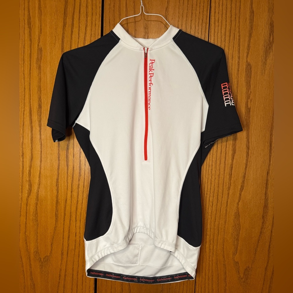 Peak Performance White and Red cycling Jersey